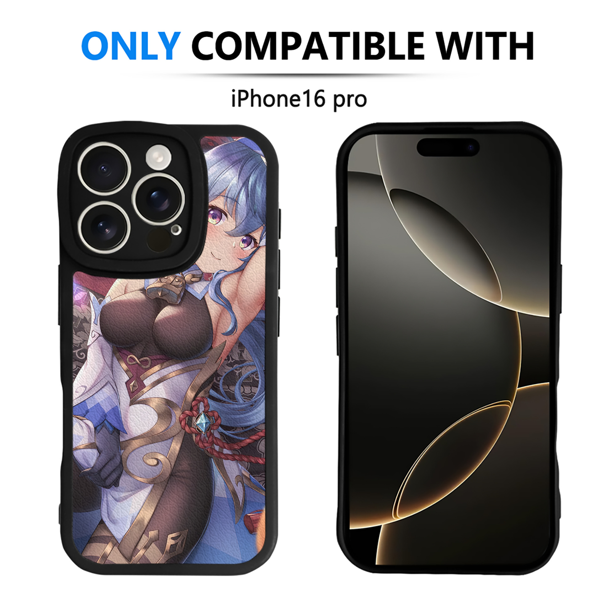 げんし神 genshin 【iPhone 16シリーズ対応】シリコンスマホケース（レザー調） 材質：シリコン